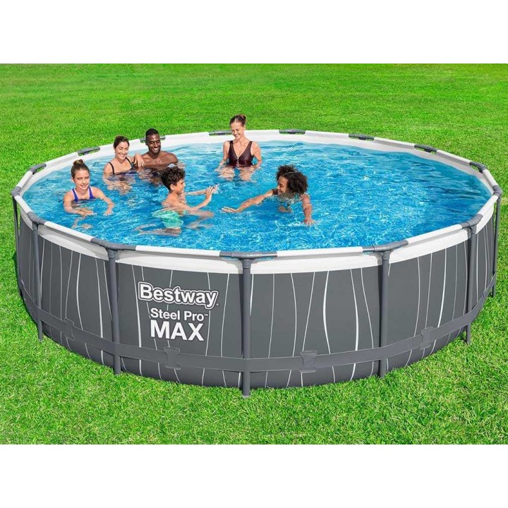 Bestway Steel Pro Max 561GD allas, Ø457 × 107 cm, 14 970 l