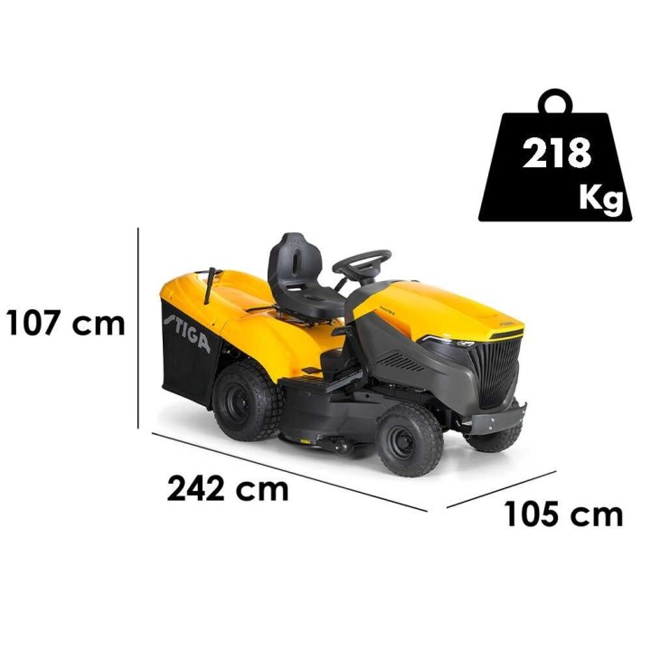 Stiga Estate 798 W ajoleikkuri, 20 HP, hydrostaattinen, 98 cm, 300 l