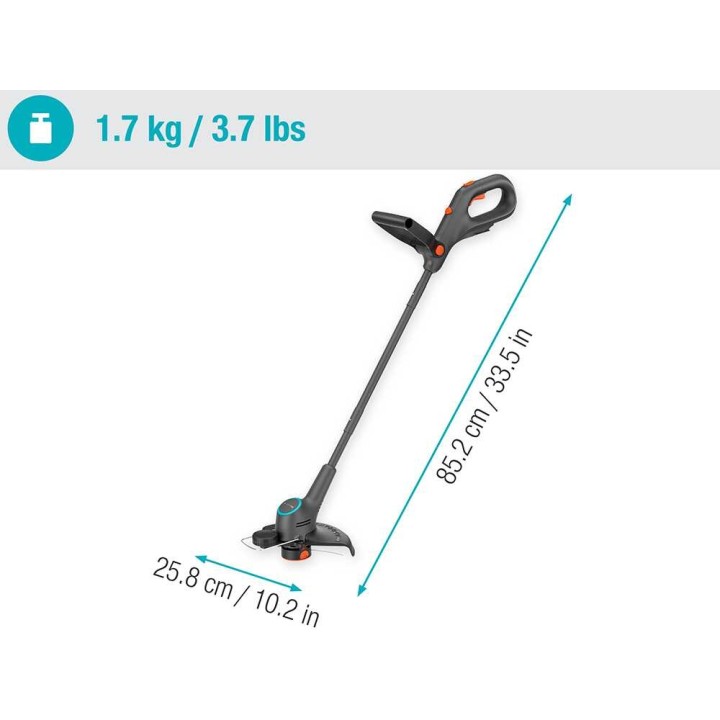 Gardena EasyTrim 25/18V P4A akkureunaleikkuri, 25 cm, 18 V, ilman akkua ja laturia