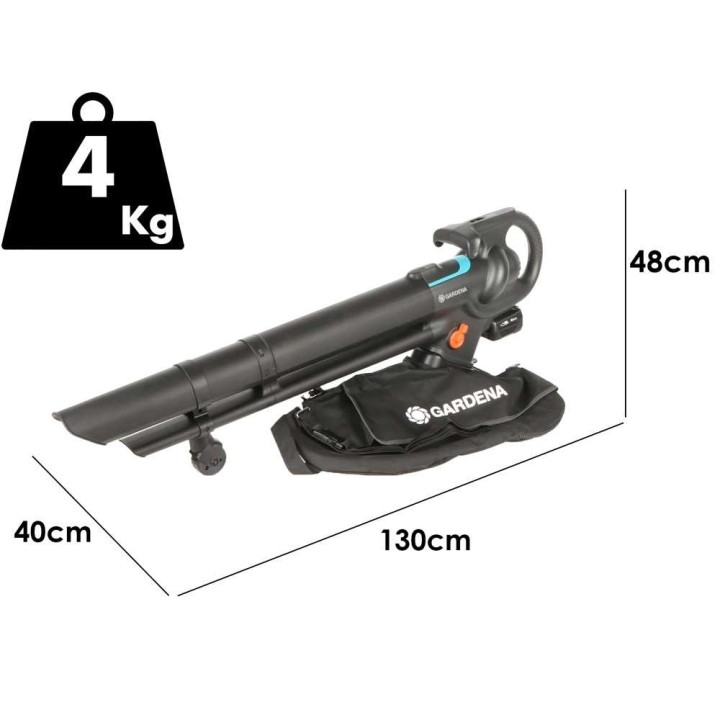 Gardena PowerJet Collect 18 P4A puhallin-imuri, 18 V, 4 Ah