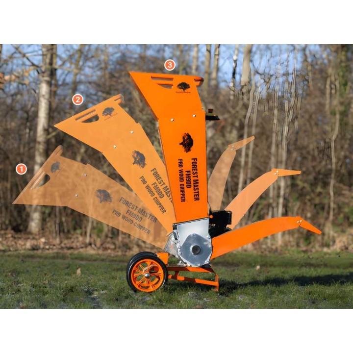 Forest Master FM9DD oksasilppuri, 306 cm³, 9 HP, sähkökäynnistys
