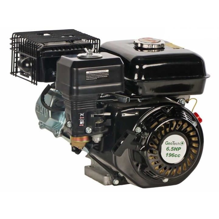 GeoTech 196 cc nelitahtimoottori vaakasuoralla akselilla, 6,5 HP