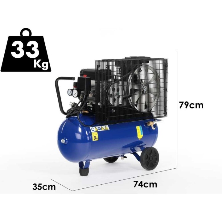 Michelin MB 50/268 MC sähkökompressori, 2 HP, 50 l, 10 bar