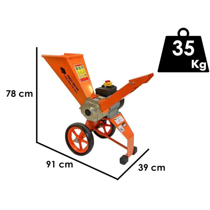 Forest Master FM4DDE-EU sähköinen biotritur, 2 800 W, enintään 50 mm oksille