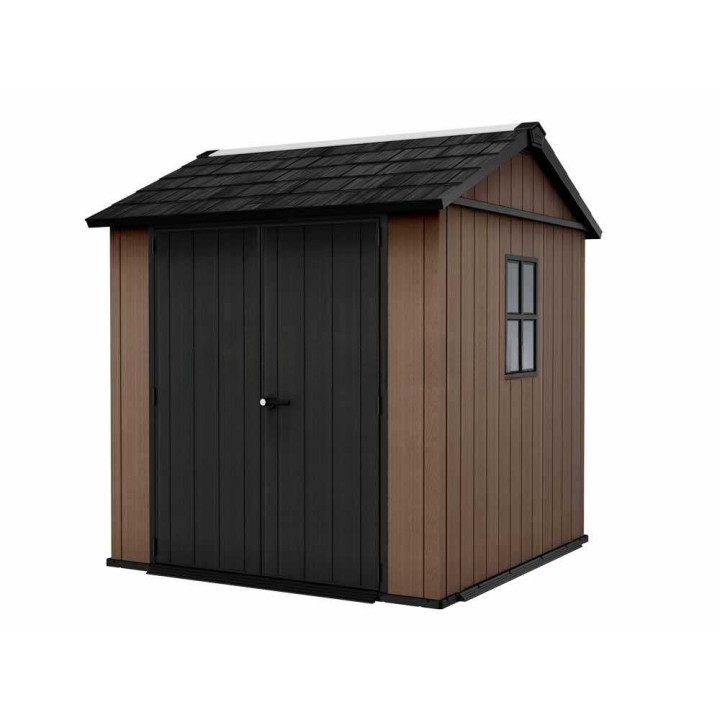 Keter Newton+ 757/775 puutarhavaja, 230 × 223 × 246 cm, 2 ikkunaa