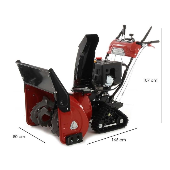 GeoTech Pro STP1176 TEL telaketjuvetoinen lumilinko, Loncin LC180FDS, 11 HP, 76 cm