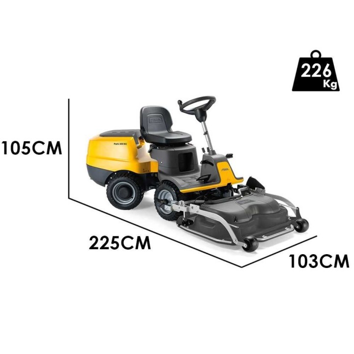 Stiga Park 300 RC -ajoleikkuri, 95 cm, hydrostaattinen vaihteisto, 16 HP