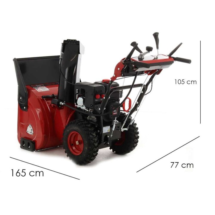 GeoTech Pro STP971 WEL lumilinko, bensiinikäyttöinen, vetävä, kaksivaiheinen, 71 cm