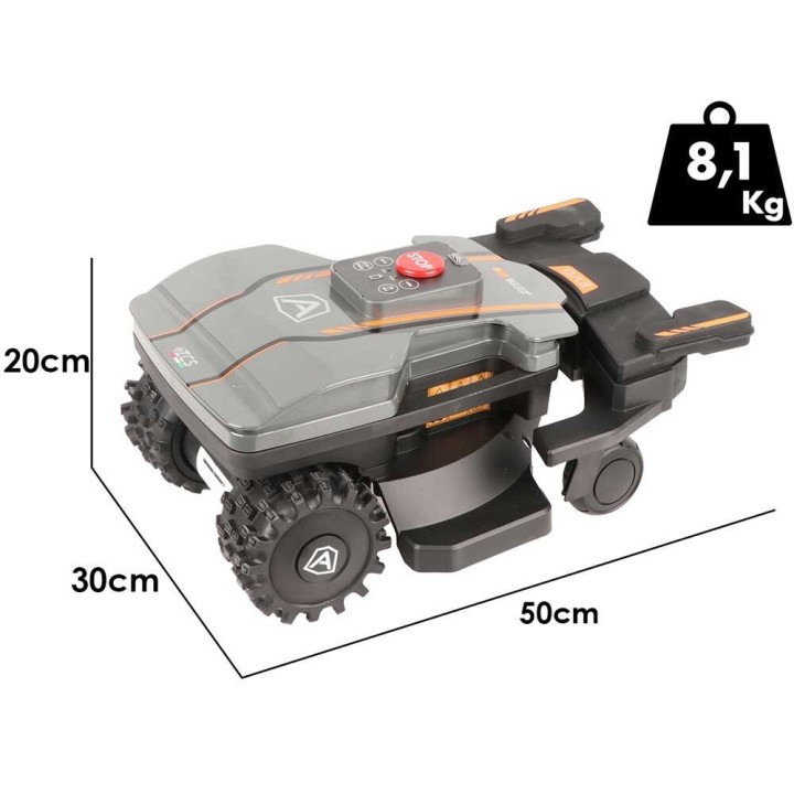 Ambrogio Zeta R EVO robottiruohonleikkuri ilman rajalankaa, 1 000 m², 25,9 V