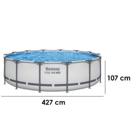 Bestway Steel Pro Max 56950 pyöreä uima allas 427 107 cm 13 030 l