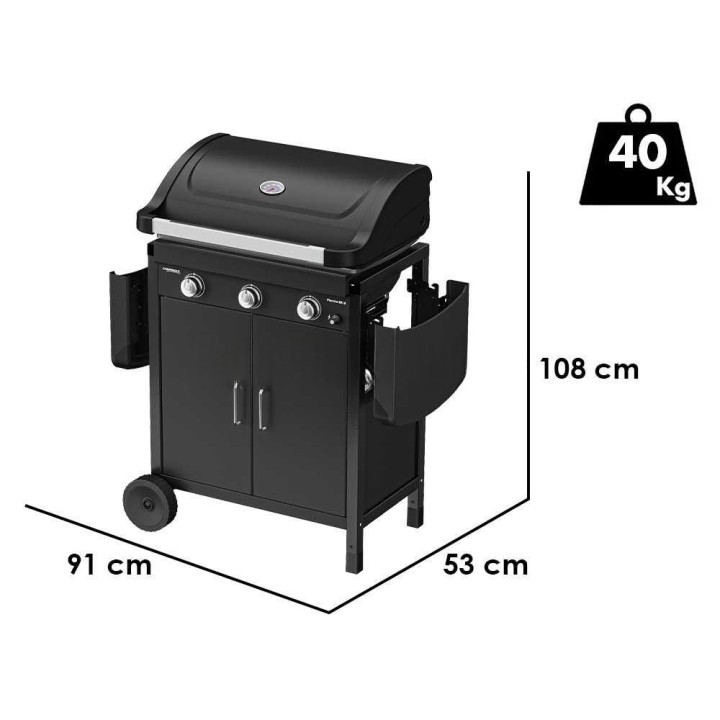 Campingaz Plancha EX3 -kaasugrilli, 7,5 kW, emaloitu valurautalevy