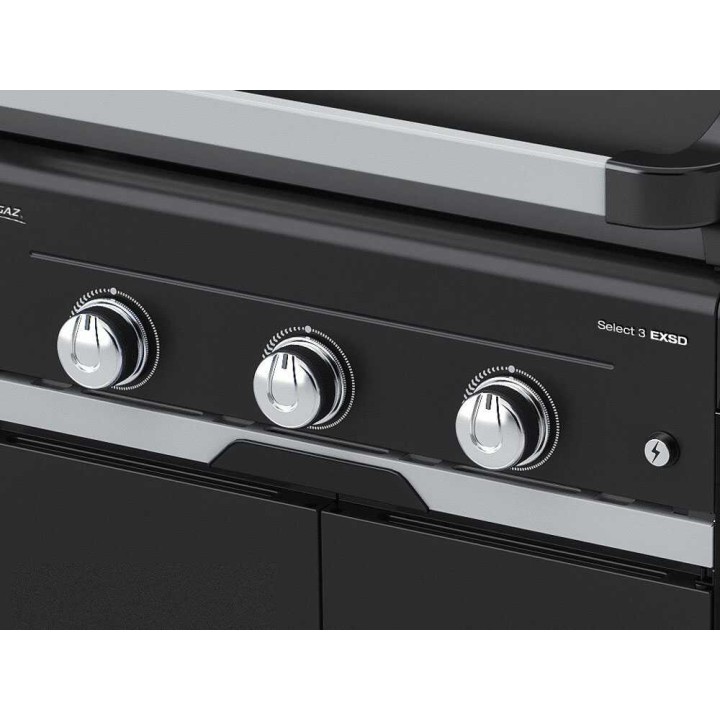 Campingaz Select 3 EXSD kaasugrilli, 9 kW, valurautainen grillauspinta