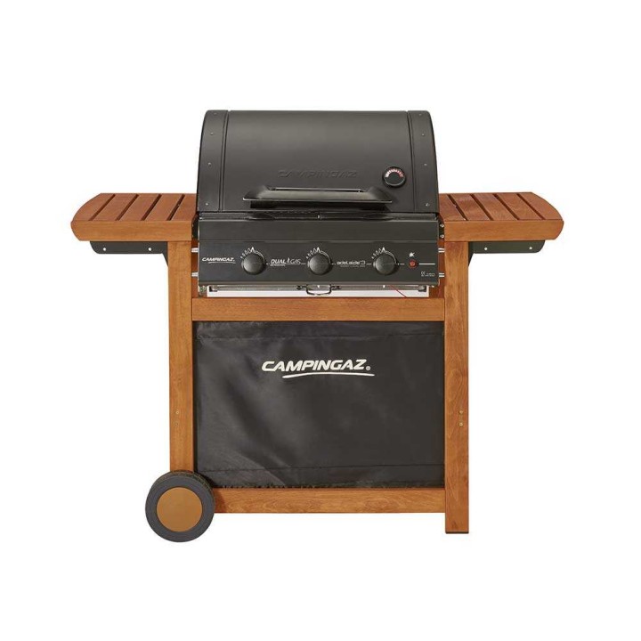Campingaz Adelaide 3 Woody L Dual Gas -kaasugrilli, 14 kW, 60 × 45 cm