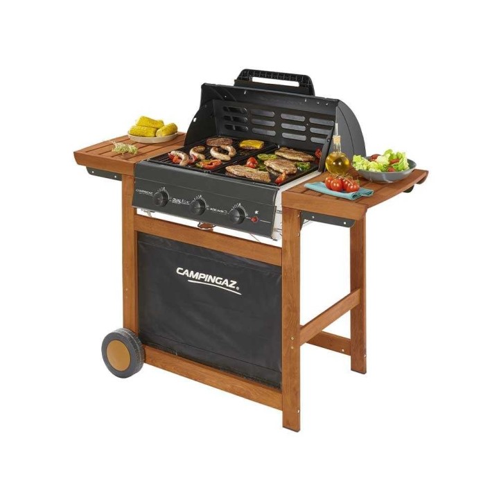 Campingaz Adelaide 3 Woody L Dual Gas -kaasugrilli, 14 kW, 60 × 45 cm