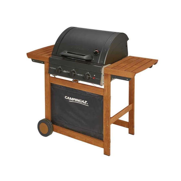 Campingaz Adelaide 3 Woody L Dual Gas -kaasugrilli, 14 kW, 60 × 45 cm