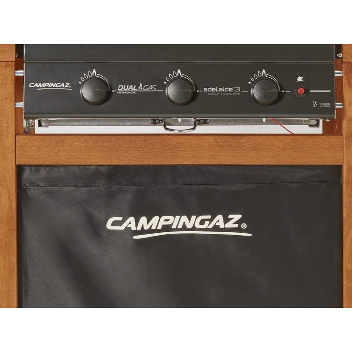 Campingaz Adelaide 3 Woody L Dual Gas -kaasugrilli, 14 kW, 60 × 45 cm