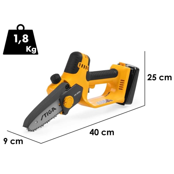 Stiga SP 100e Kit akkukäyttöinen oksasaha ja oksasakset, 20 V / 2 Ah