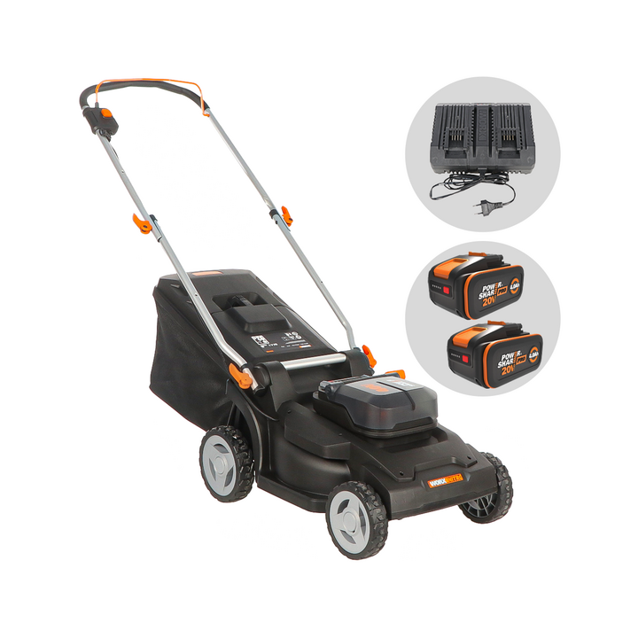 Worx Nitro WG745E akkuruohonleikkuri 40 V 41 cm 2 4 Ah