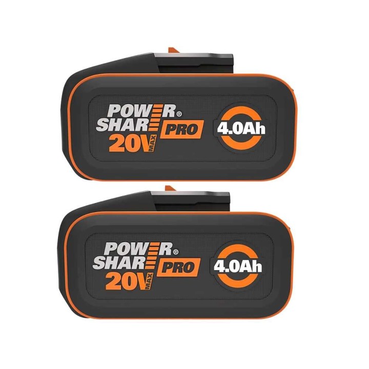 Worx WA3644.2 PowerShare Pro akkupari, 20 V, 4,0 Ah, LED-ilmaisin