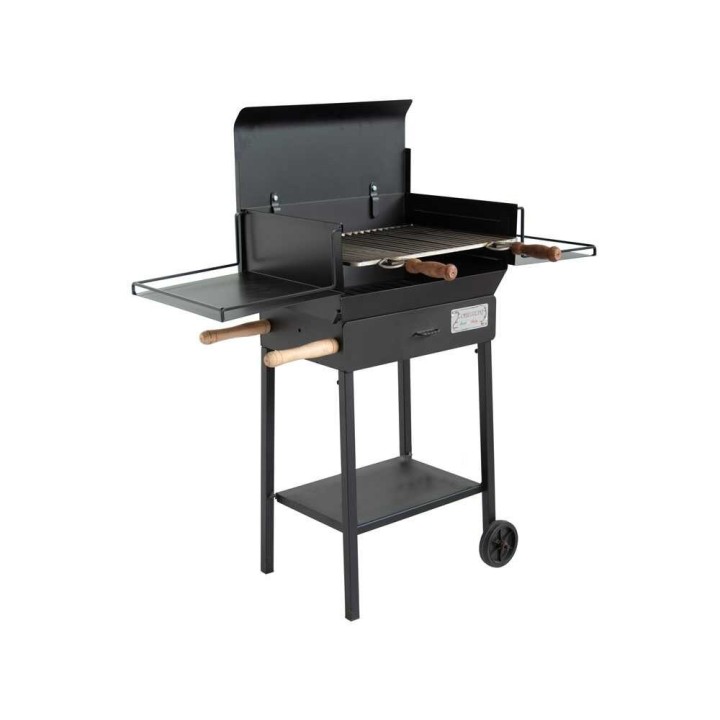 Cruccolini Cortona hiiligrilli, 50 × 37 cm, ruostumaton ritilä, kansi