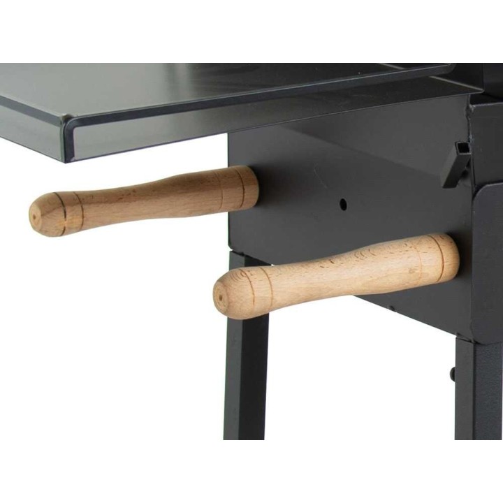 Cruccolini Cortona hiiligrilli, 50 × 37 cm, ruostumaton ritilä, kansi