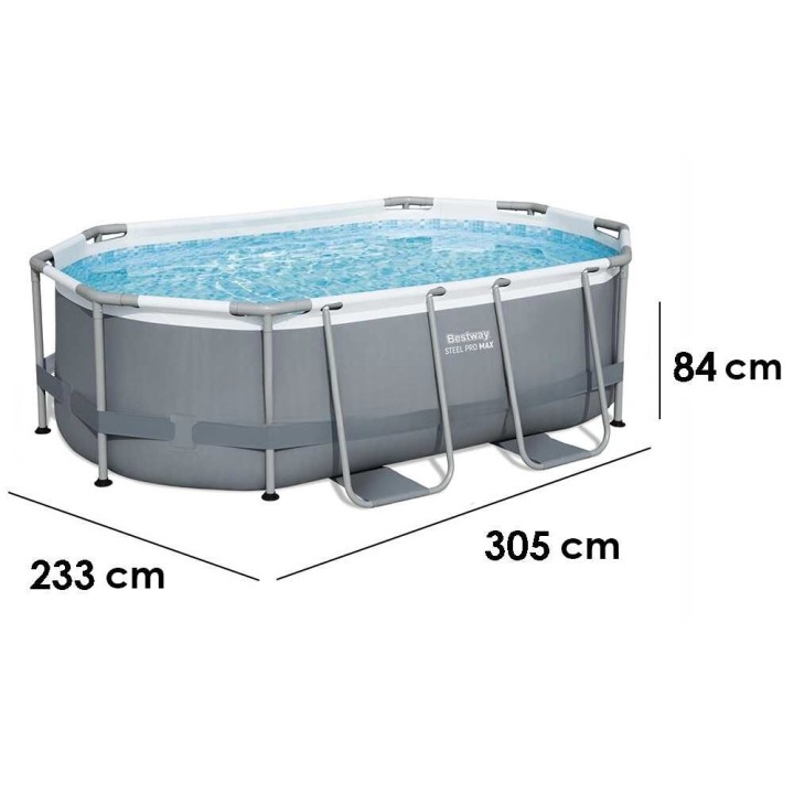 Bestway Steel Pro Max 5614A soikea uima-allas, 305 × 200 × 84 cm, 3 668 l