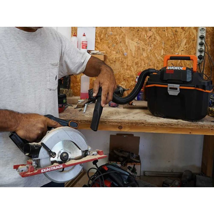 Worx Nitro WX031.9 märkä- ja kuivaimuri, 20 V, 8 l, ilman akkua ja laturia