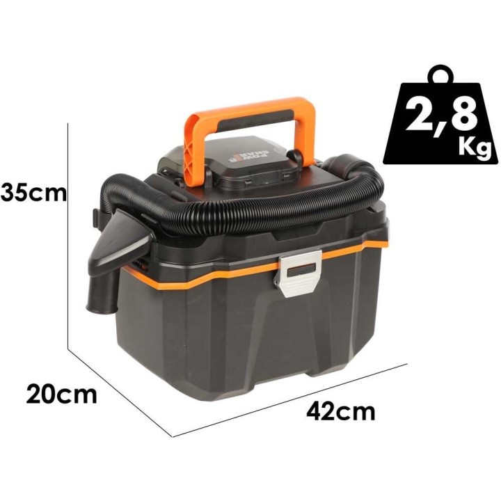 Worx Nitro WX031.9 märkä- ja kuivaimuri, 20 V, 8 l, ilman akkua ja laturia