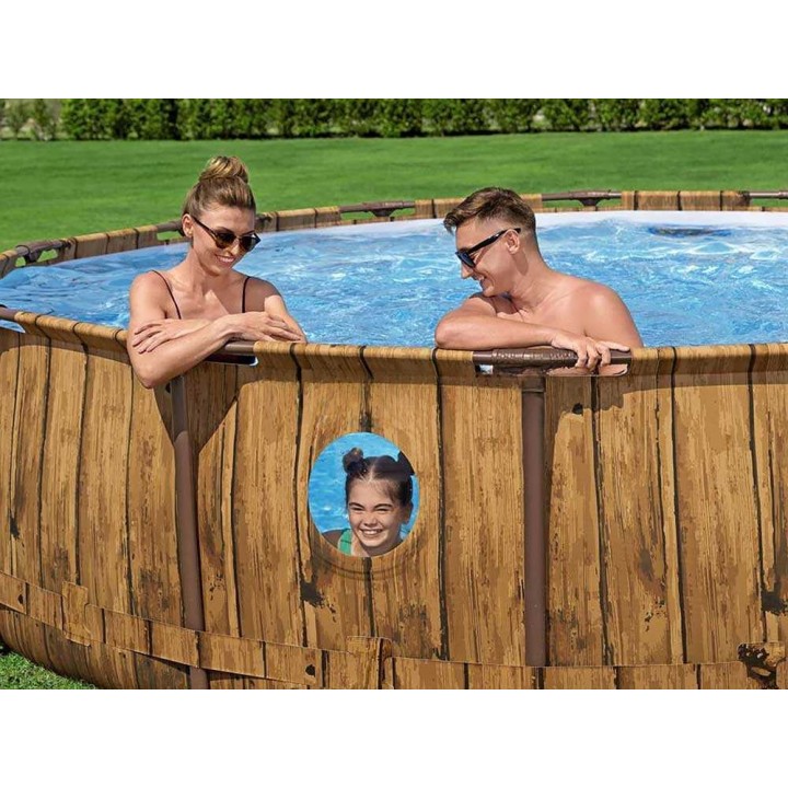 Bestway Steel Pro Max Splashview 561JM pyöreä allas, Ø427 × 107 cm, 13 030 l