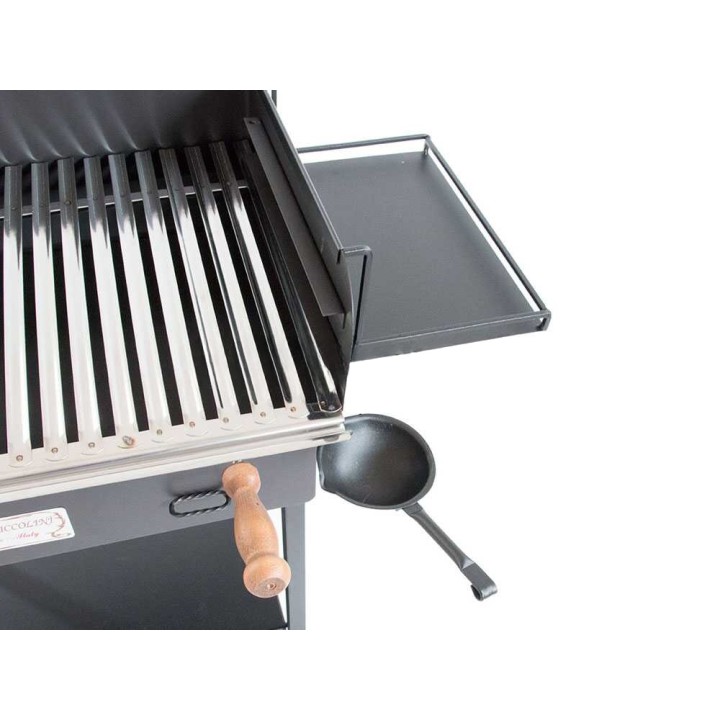Cruccolini Festa Plus puu- ja hiiligrilli, ruostumaton ritilä 69 × 46 cm
