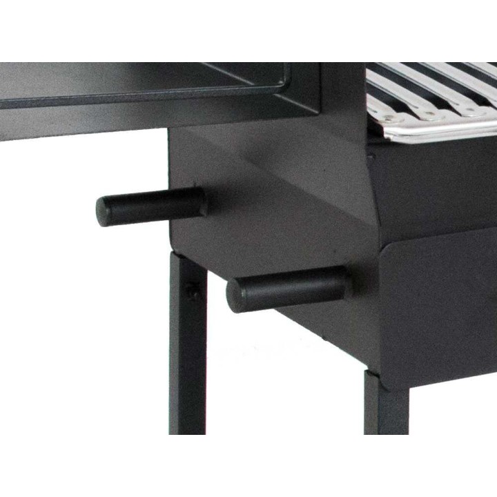 Cruccolini Festa Plus puu- ja hiiligrilli, ruostumaton ritilä 69 × 46 cm