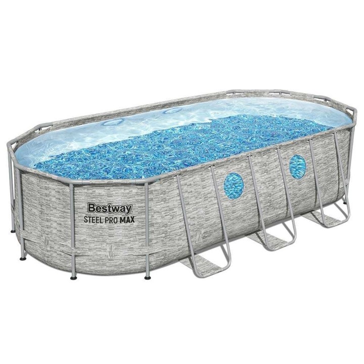 Bestway Steel Pro Max Splashview 56716 soikea uima-allas, 549 × 274 × 122 cm