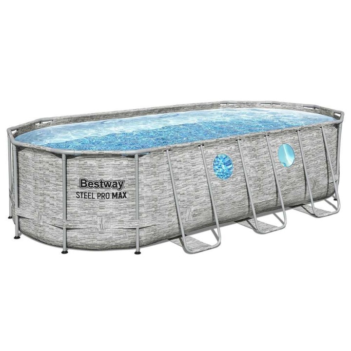 Bestway Steel Pro Max Splashview 56716 soikea uima-allas, 549 × 274 × 122 cm