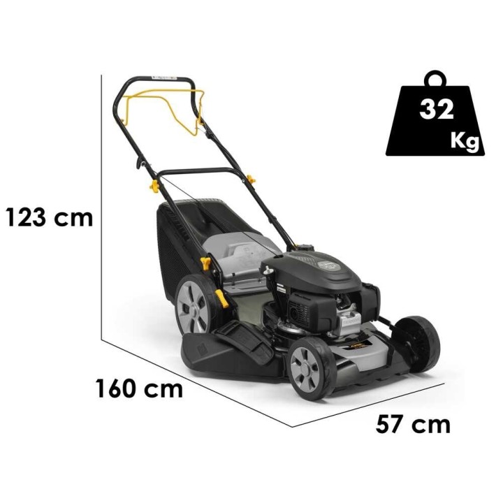 Alpina AL4 51 SHQ vetävä bensiiniruohonleikkuri, Honda 145 cm³, 51 cm, 4 toimintoa