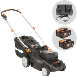 Worx Nitro WG737E akkuleikkuri 37 cm 40 V 4 Ah 2 kpl 40 l