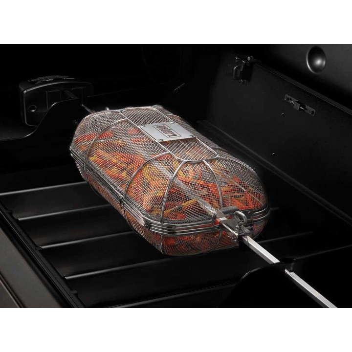 Weber Crafted grillikori vartaisiin, ruostumaton teräs, 48 × 20 × 19 cm