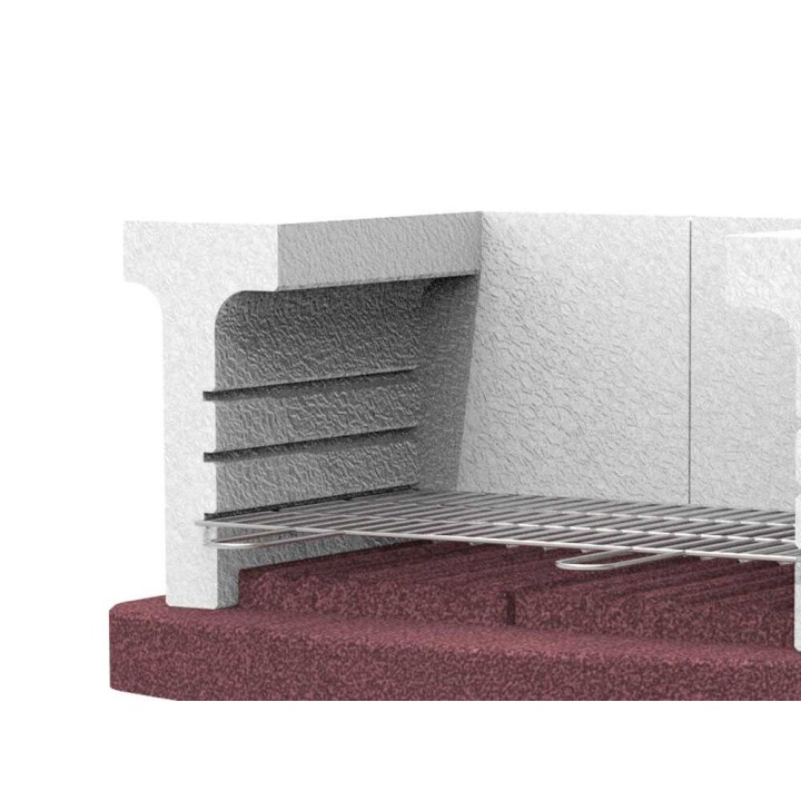 Linea VZ Ischia New hiiligrilli, 67 × 40 cm:n ritilä, kolme paistokorkeutta