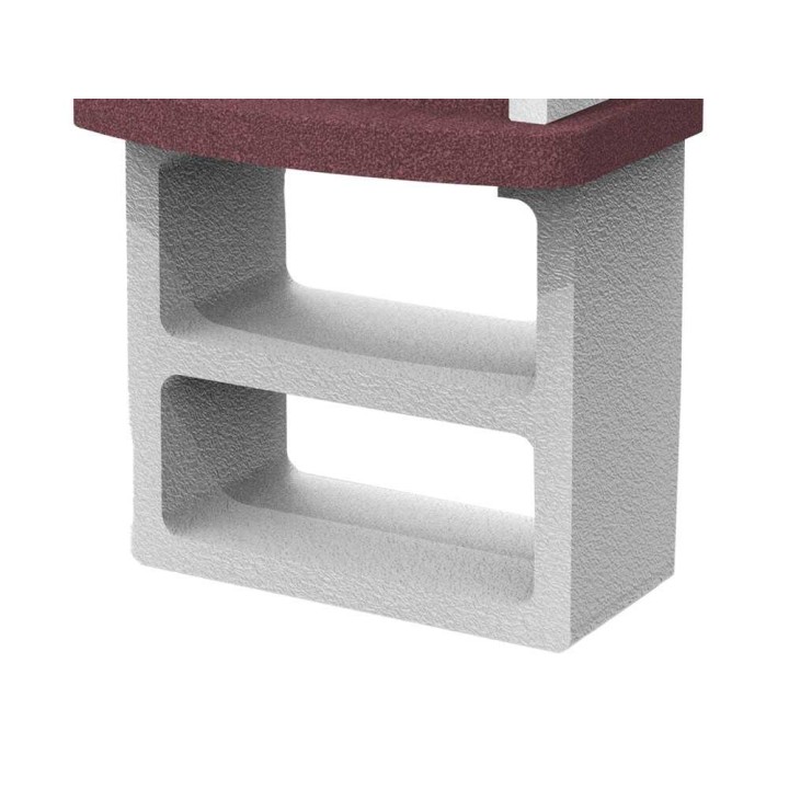 Linea VZ Rimini New hiiligrilli, sementti, 67 × 40 cm