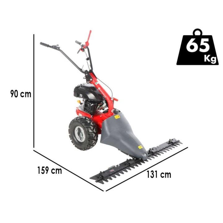 Eurosystems M310 kaksiteräinen niittokone, 127 cm, Rato RV200 OHV, 6,5 HP