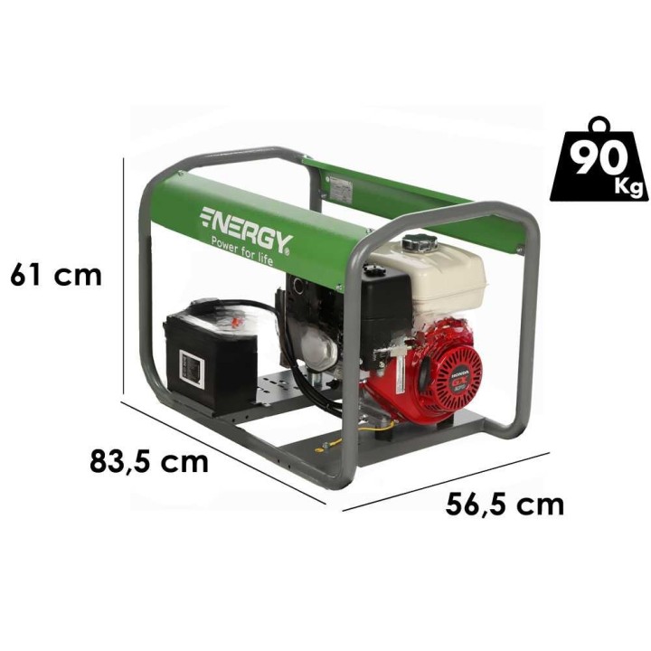 Energy EY-5,5MBE-A yksivaiheinen aggregaatti, Honda GX 270, 4,4 kW, ATS