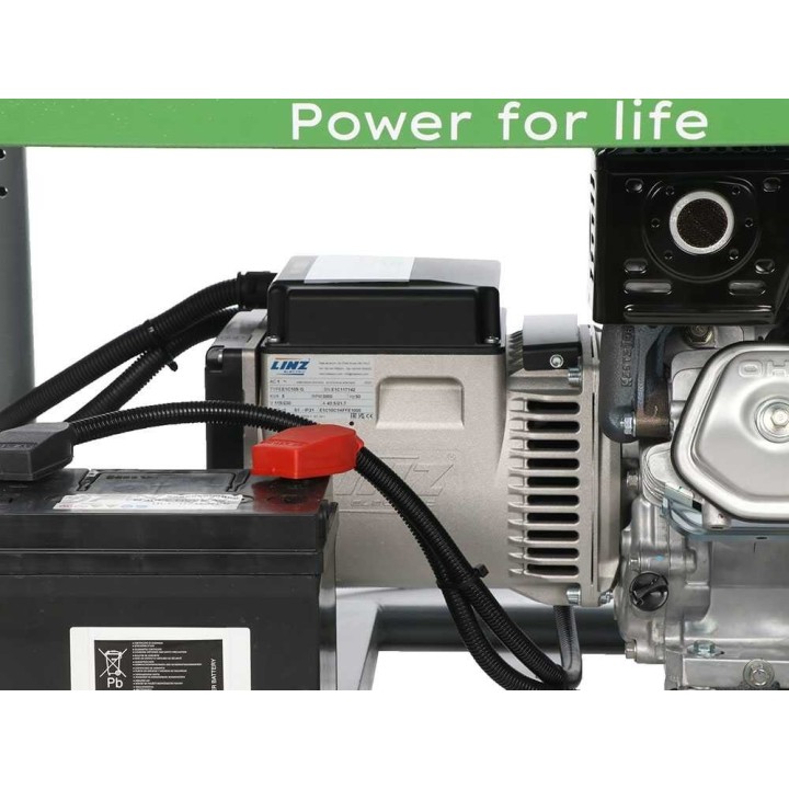 Energy EY-5,5MBE-A yksivaiheinen aggregaatti, Honda GX 270, 4,4 kW, ATS