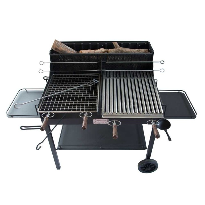 Cruccolini Little Tuscany puu- ja hiiligrilli, 94 × 56 cm, 101 kg
