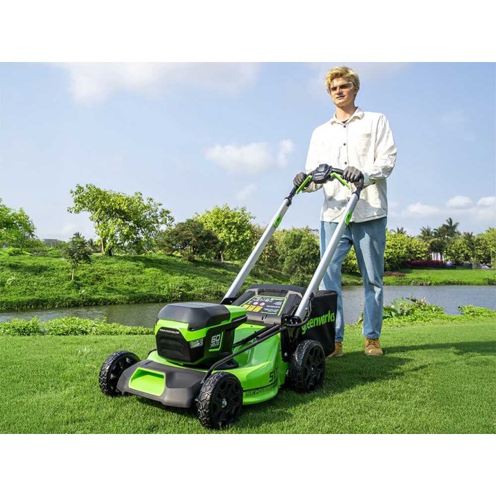 Greenworks GD60LM51SPK4 akkuruohonleikkuri, 60 V, 51 cm