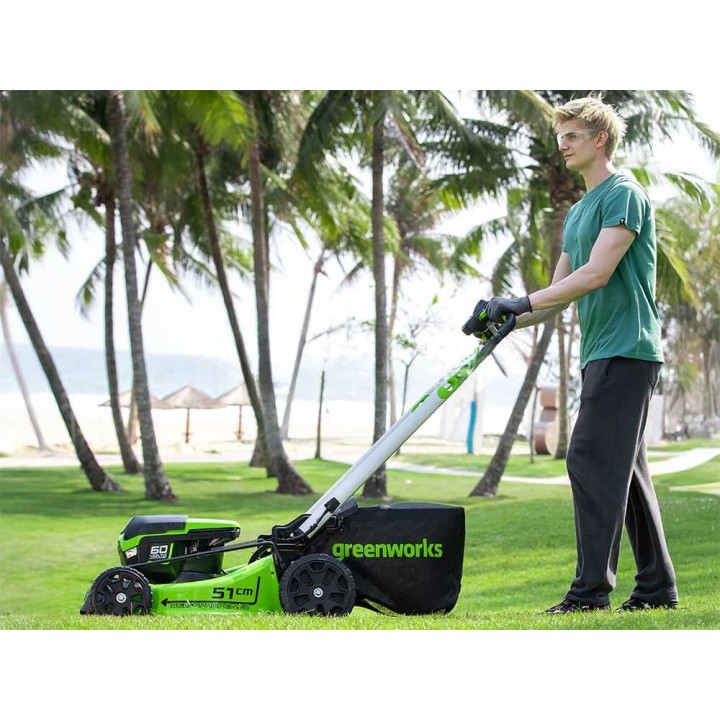 Greenworks GD60LM51SPK4 akkuruohonleikkuri, 60 V, 51 cm