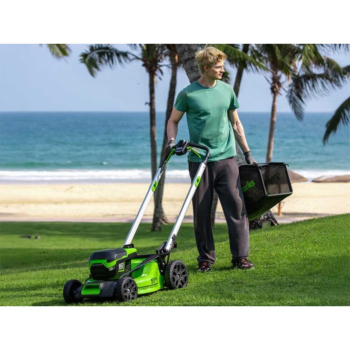 Greenworks GD60LM51SPK4 akkuruohonleikkuri, 60 V, 51 cm