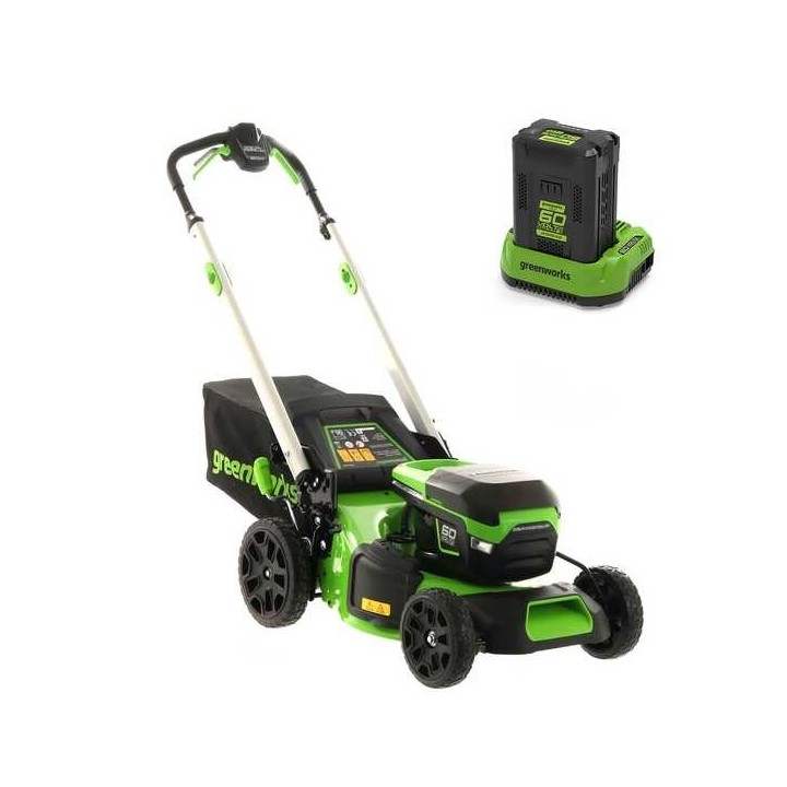 Greenworks GD60LM46SPK4 akkuruohonleikkuri 46 cm 60 V 4 Ah vetävä