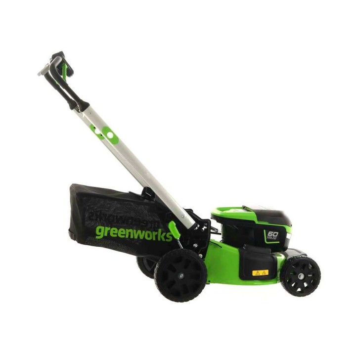 Greenworks GD60LM46SPK4 akkuruohonleikkuri, 46 cm, 60 V, 4 Ah, vetävä