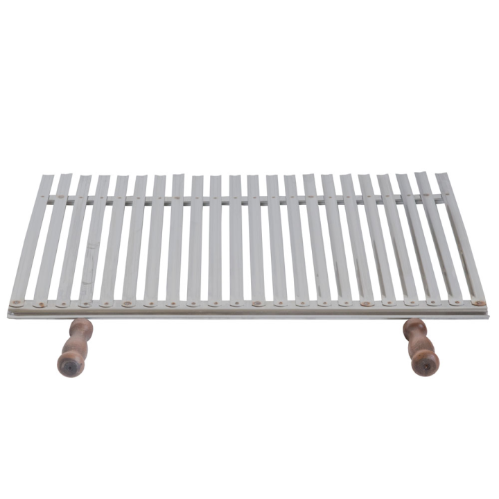 Cruccolini grilliritilä ruostumaton teräs 67 5 61 cm puiset kahvat