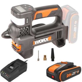 Worx WX092 akkukompressori 20 V 2 Ah 10 bar