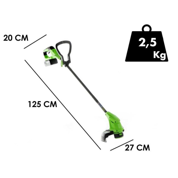 Greenworks G48LM41ST25K2X akkuruohonleikkuri ja nauhatrimmeri, 48 V, 2 × 2 Ah